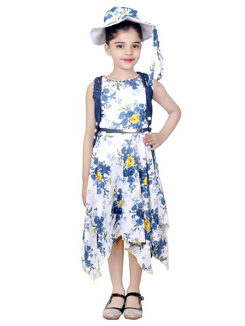 blue cotton frock - 14981968 - Very Small Image - 1