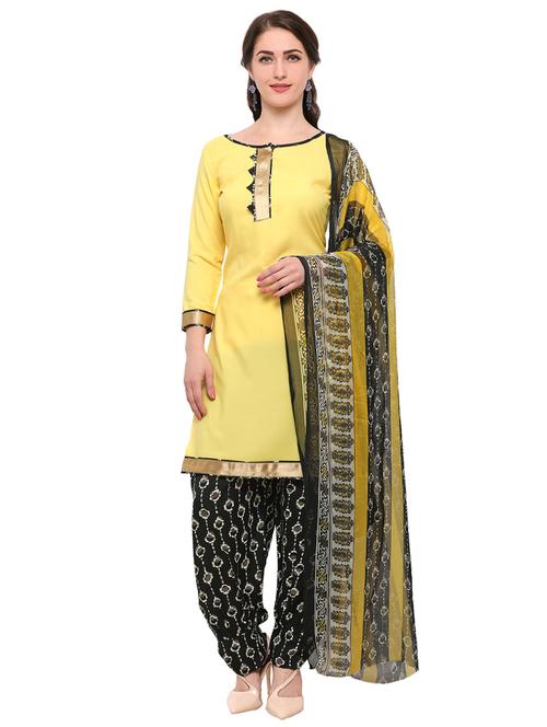 solid unstitched salwar suit - 14984385 - Very Small Image - 1