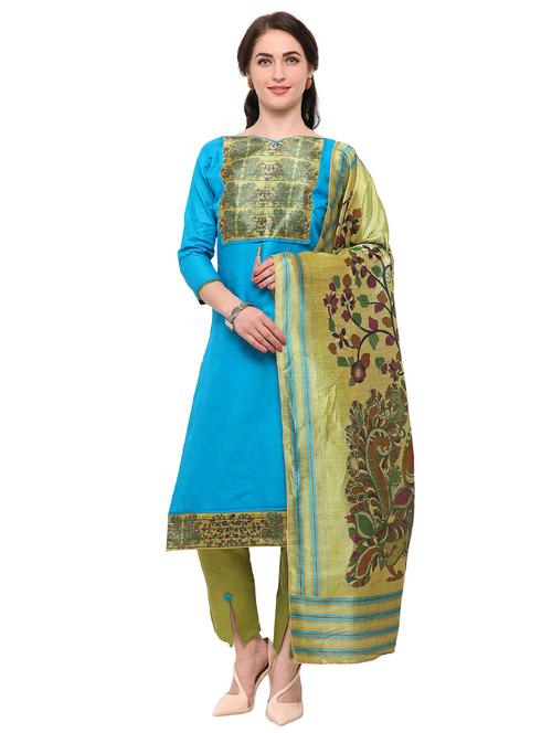 printed yoke design pant suit set - 14984691 - Very Small Image - 1