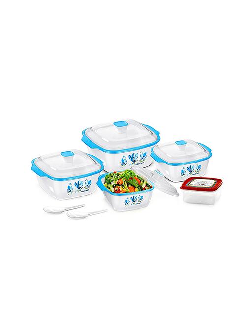 hot & fresh casserole serving gift set of 7 pcs , blue - 14985078 - Very Small Image - 1
