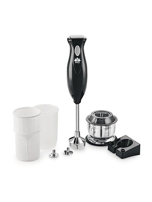 turbomix 250-watt hand blender with chutney jar and juicer attachment , black - 14985084 - Very Small Image - 1