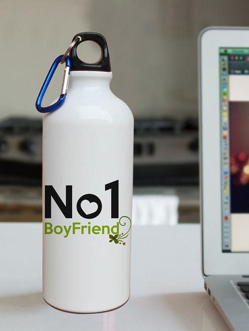 number one boyfreind printed bottle - 14986231 - Very Small Image - 1