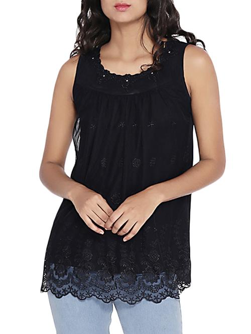 solid black sleeveless tunic - 14987471 - Very Small Image - 1