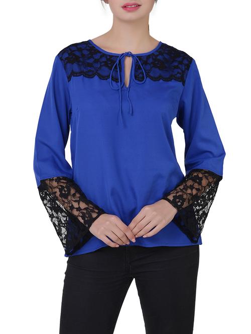 dark blue solid top - 14987990 - Very Small Image - 1