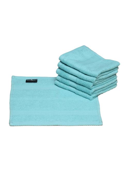 egyptian cotton face towel, 6 pieces, 670 gsm - 14988247 - Very Small Image - 1