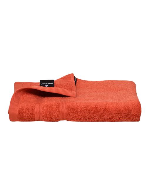 zero twist cotton bath towel, 490 gsm, (orange) - 14988277 - Very Small Image - 1