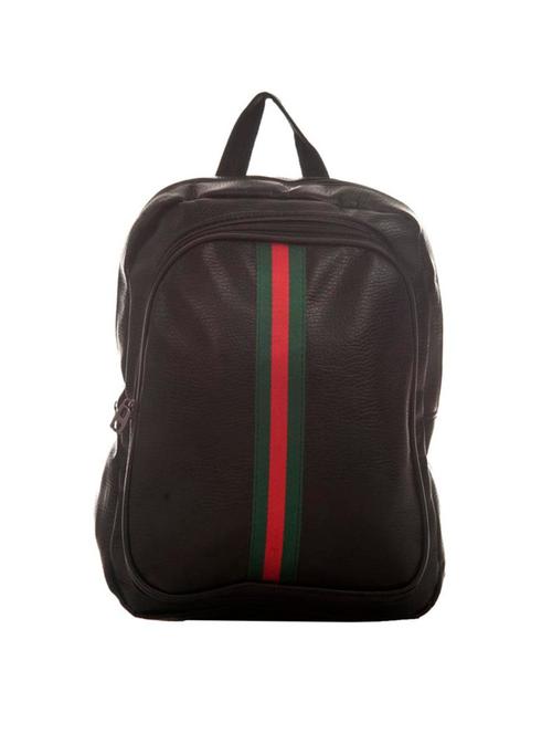 black leatherette backpack - 14988636 - Very Small Image - 1