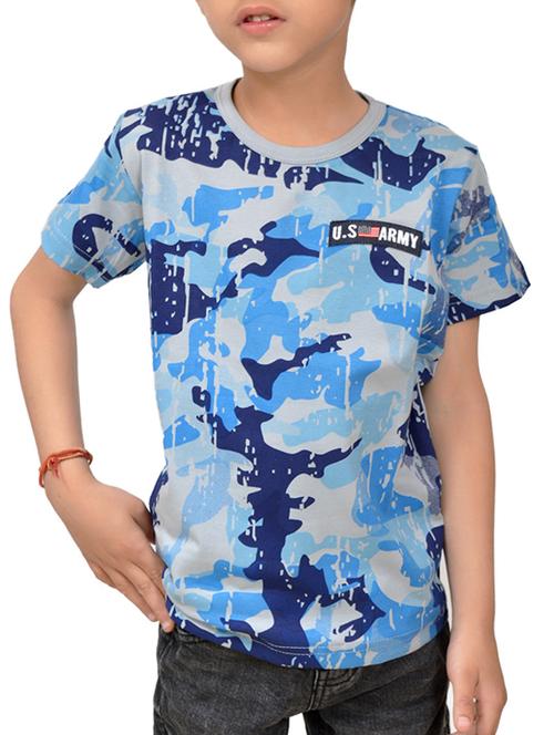 round neck camouflage t-shirt - 14990591 - Very Small Image - 1