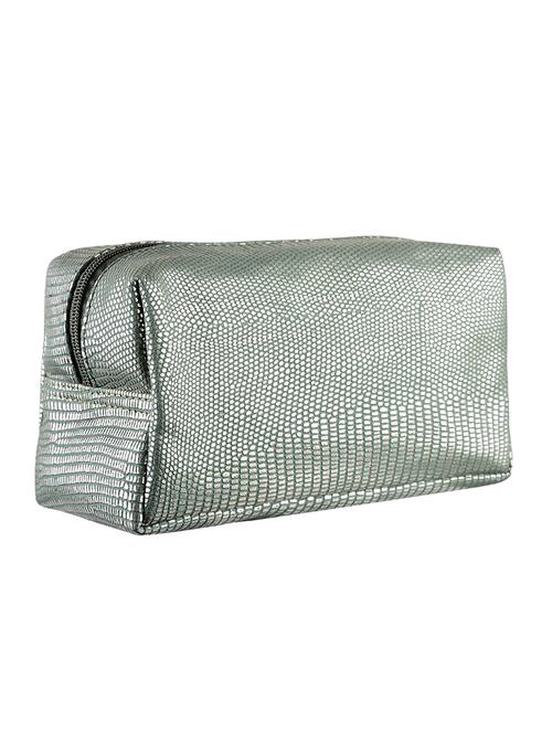 silver leatherette regular utility bag - 14992015 - Very Small Image - 1