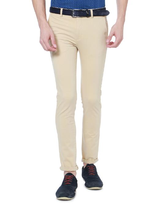 beige cotton chinos - 14992620 - Very Small Image - 1