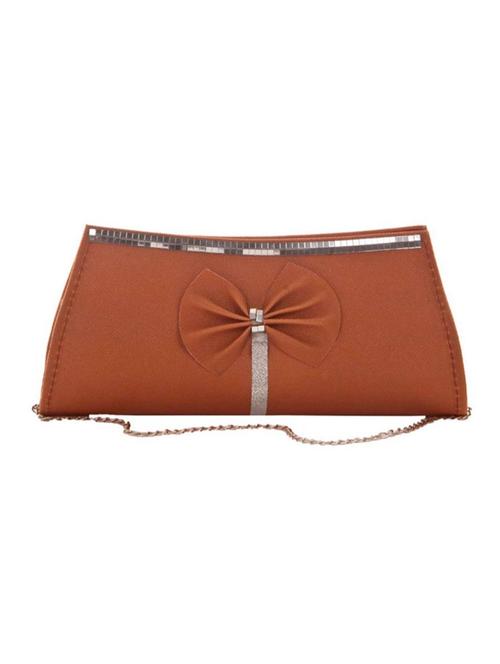 brown leatherette (pu) regular clutch - 14993258 - Very Small Image - 1