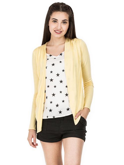 yellow viscose layered top - 14993453 - Very Small Image - 1