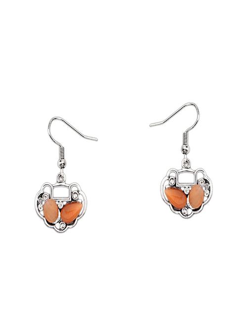 orange crystal drop earrings - 14994406 - Very Small Image - 1