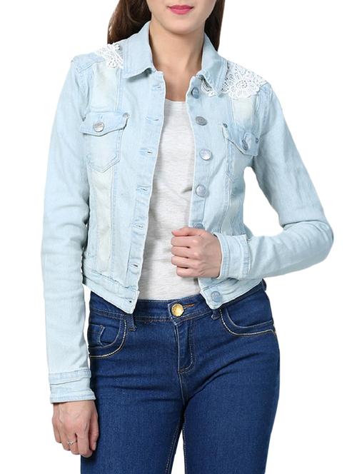 light blue denim summer jacket - 14995020 - Very Small Image - 1