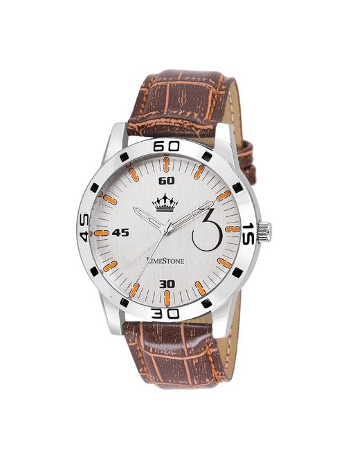 limestone analogue white dial men's & boy's watch - ls2688 - 14996481 - Very Small Image - 1
