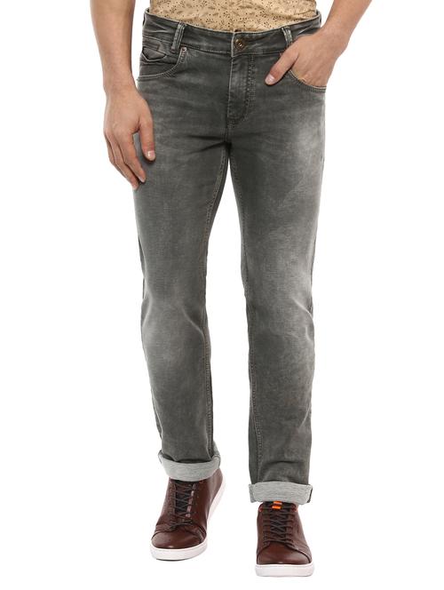 green denim washed jeans - 14997076 - Very Small Image - 1