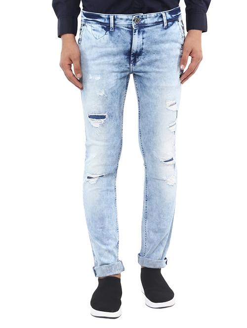 light blue denim ripped jeans - 14997140 - Very Small Image - 1
