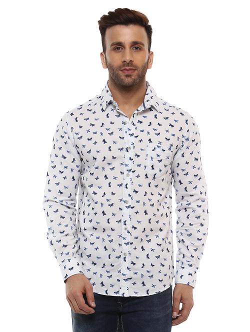 white linen casual shirt - 14997261 - Very Small Image - 1