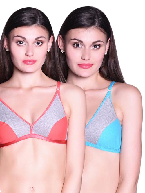 set of 2 floral patch bra - 14999116 - Very Small Image - 1