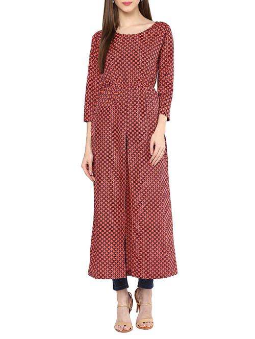high slit printed kurta - 14999467 - Very Small Image - 1