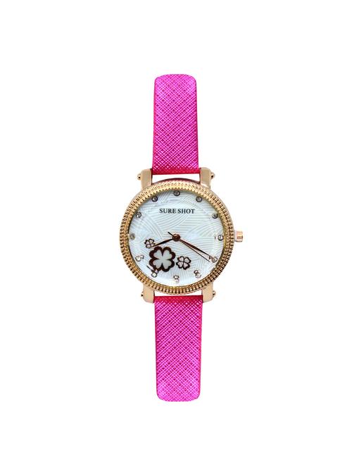 jm new sure short style pink leather belt watch - 15000113 - Very Small Image - 1