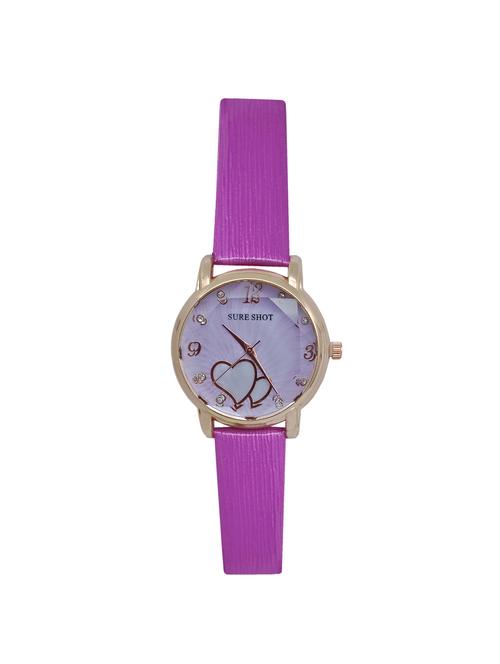 jm new sure short style' purple leather belt watch - 15000115 - Very Small Image - 1