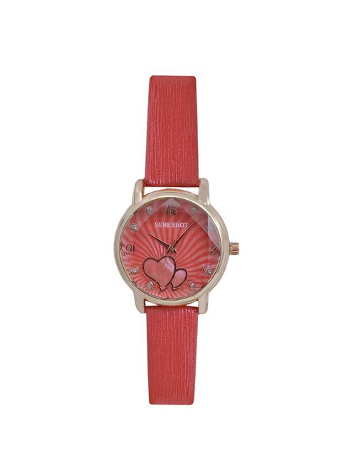 jm new sure short style' red leather belt watch - 15000116 - Very Small Image - 1