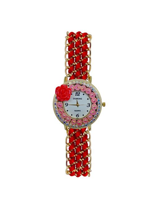 jm new sure short style line red leather belt watch - 15000127 - Very Small Image - 1