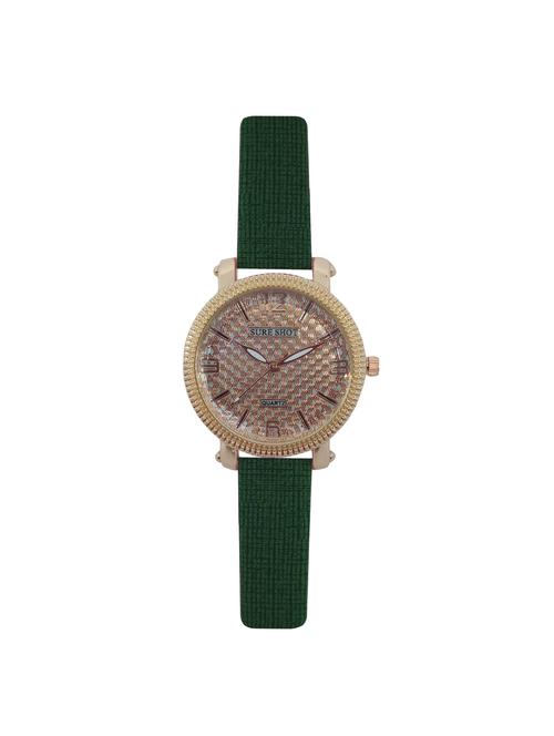 jm new sure short style mate green leather belt watch - 15000132 - Very Small Image - 1