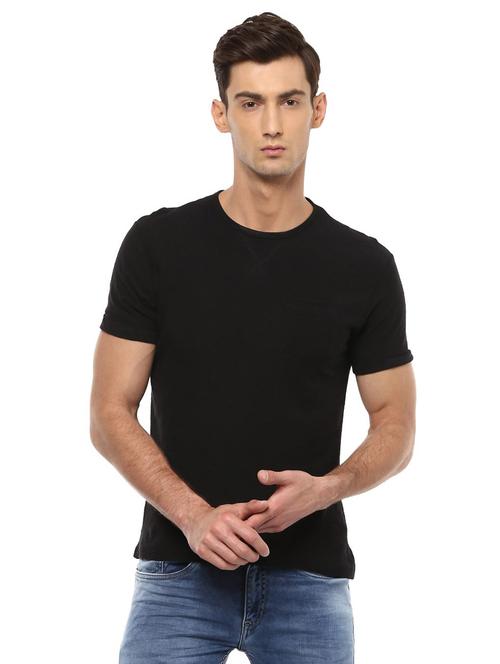 black cotton t-shirt - 15000382 - Very Small Image - 1