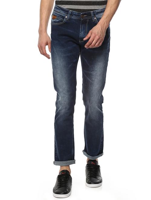 blue light washed denim jeans - 15000646 - Very Small Image - 1