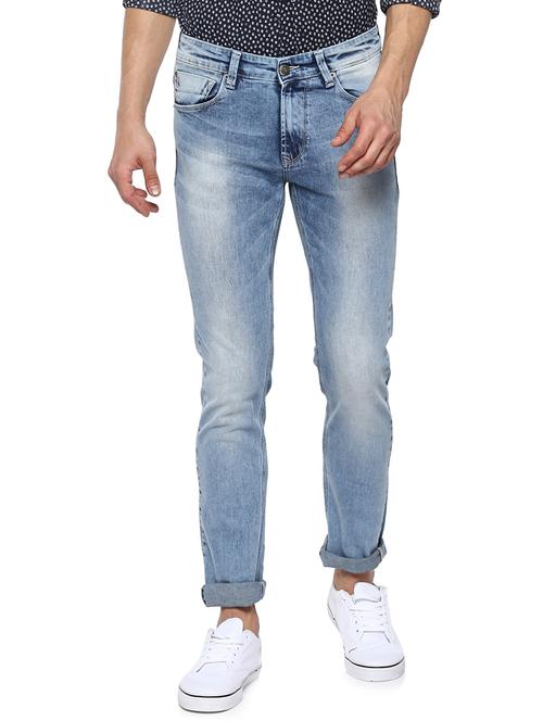 blue heavy washed denim jeans - 15000652 - Very Small Image - 1