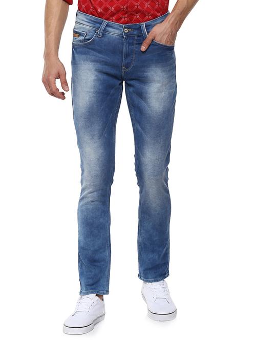 blue heavy washed denim jeans - 15000680 - Very Small Image - 1