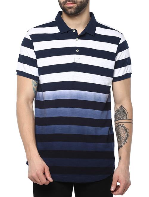 navy blue cotton t-shirt - 15001041 - Very Small Image - 1