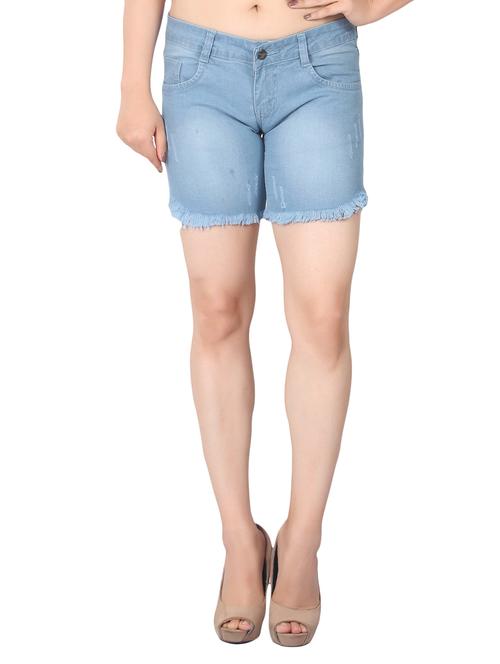 light blue denim shorts - 15003113 - Very Small Image - 1