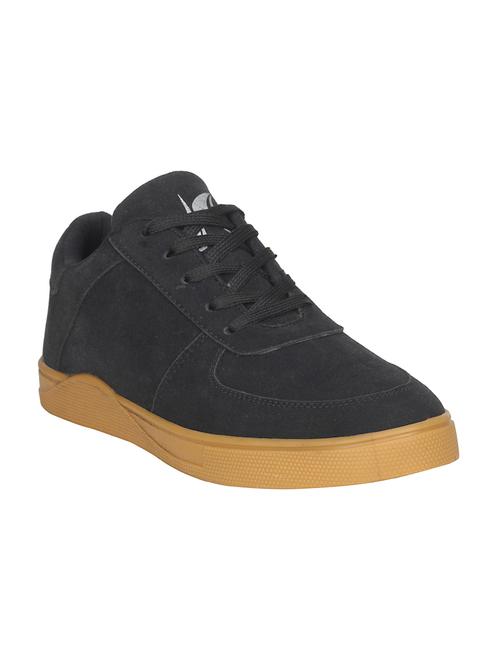 black leatherette lace up sneaker - 15003467 - Very Small Image - 1