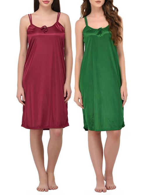 set of 2 solid nighty - 15004335 - Very Small Image - 1