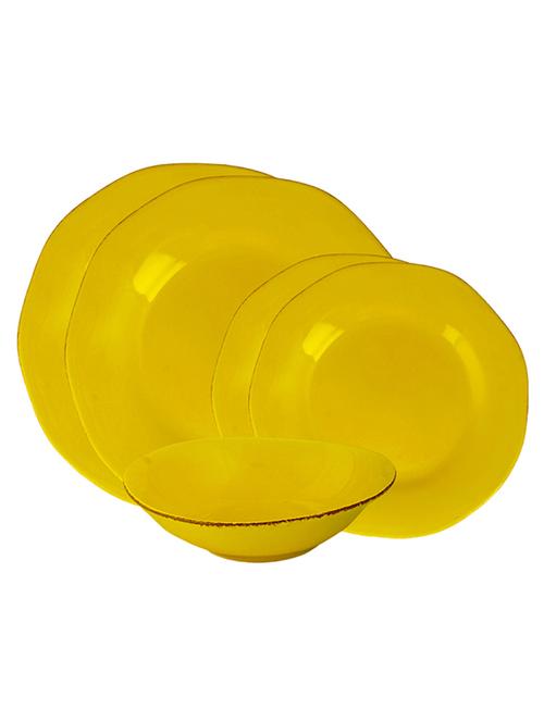 solid yellow dinner plate - 15004579 - Very Small Image - 1