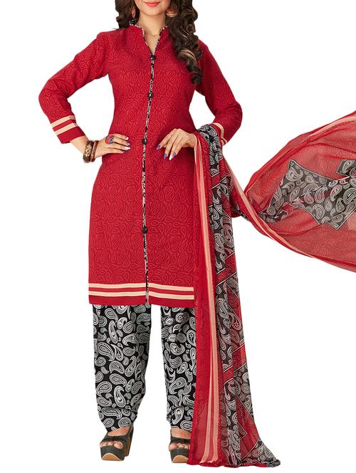 pink salwar suits unstitched suit - 15005463 - Very Small Image - 1