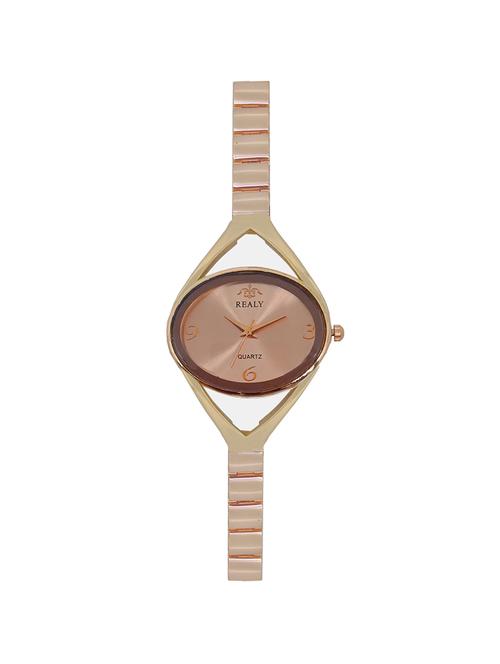 jm new golden metal strap analog watch - 15007820 - Very Small Image - 1
