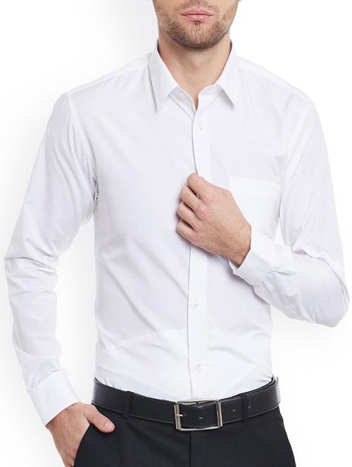 white cotton formal shirt - 15007914 - Very Small Image - 1