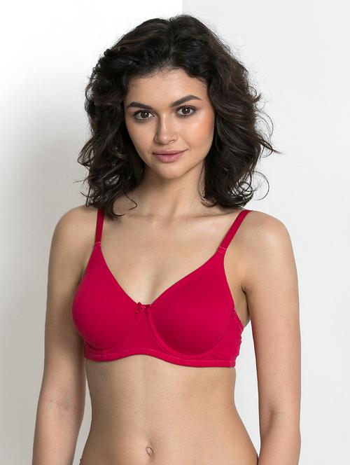 pink solid t-shirt bra - 15008070 - Very Small Image - 1