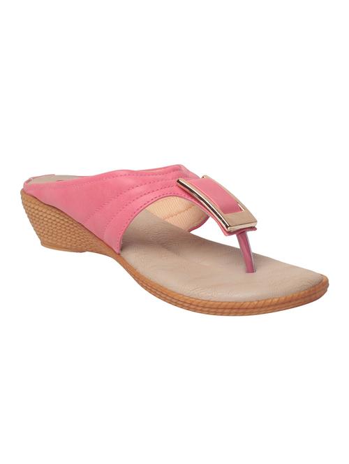 pink toe separator slippers - 15008471 - Very Small Image - 1