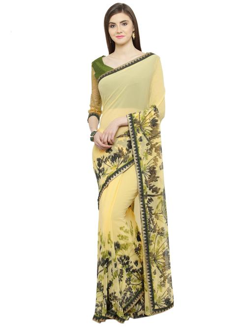 floral printed saree - 15009026 - Very Small Image - 1