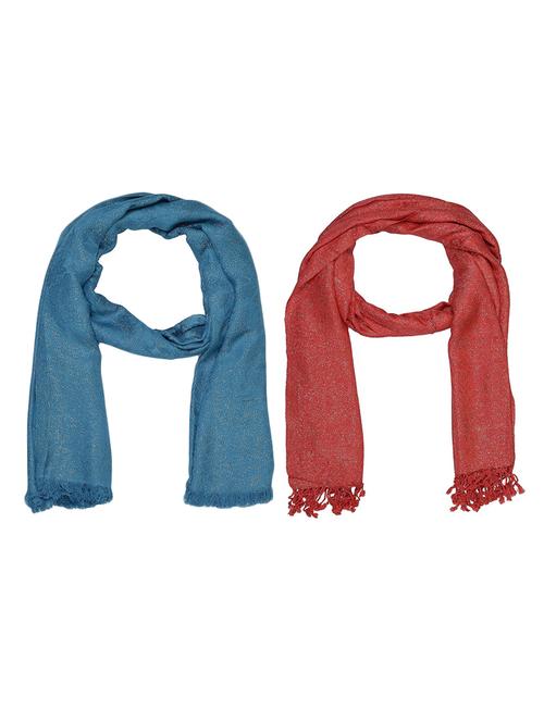 multi colored cotton scarf - 15010899 - Very Small Image - 1