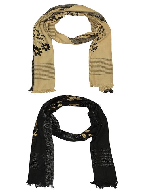 multi colored cotton scarf - 15010945 - Very Small Image - 1