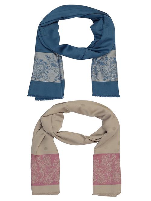 multi colored cotton scarf - 15010958 - Very Small Image - 1