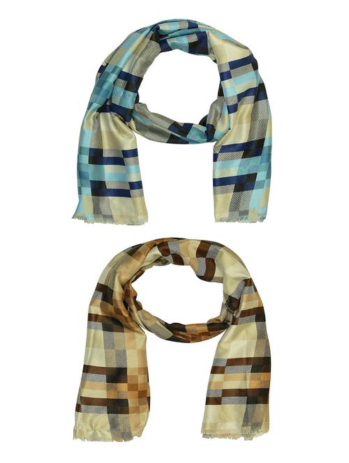 multi colored cotton scarf - 15010973 - Very Small Image - 1