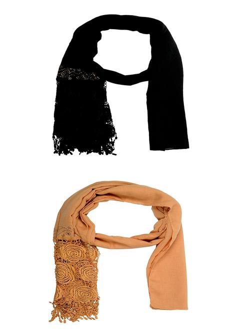 multi colored cotton scarf - 15011049 - Very Small Image - 1