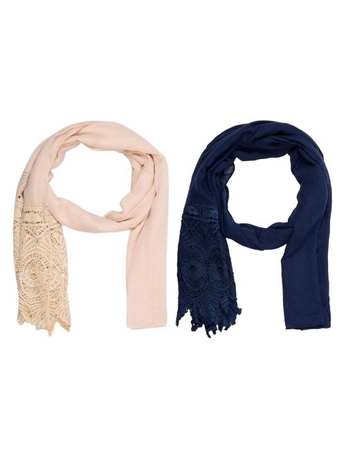 multi colored cotton scarf - 15011090 - Very Small Image - 1